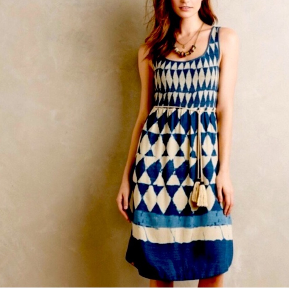 Anthropologie Maeve Castalia Midi Dress